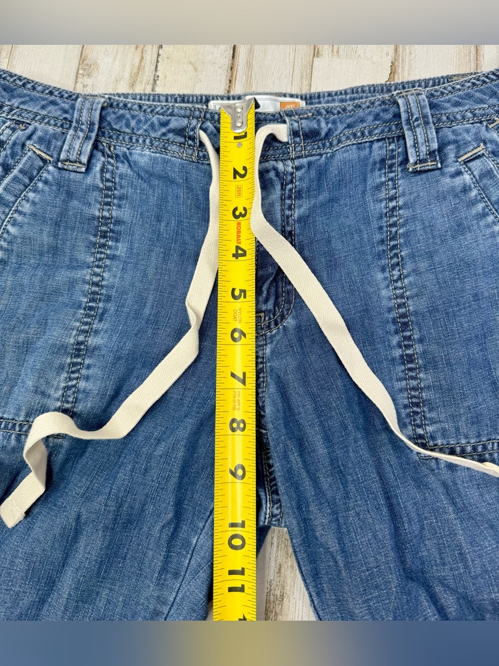 Vintage Old Navy Just Below Waist Jeans Womens 4 (30x28) Blue Low Rise - Picture 7 of 12